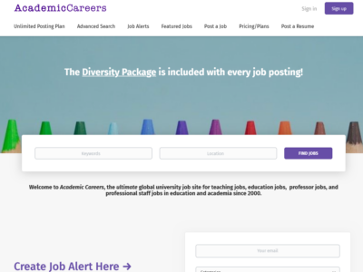 Academic Careers - The Ultimate Global University Job Site