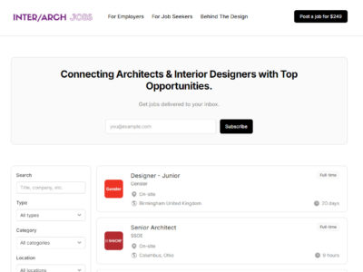 Inter/Arch Jobs