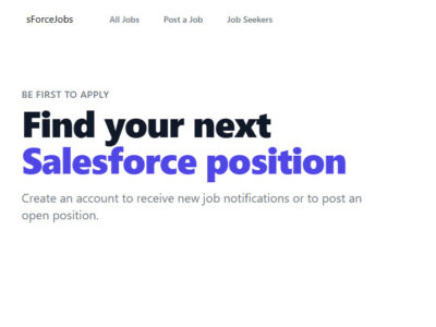 sForceJobs - Salesforce Jobs Board